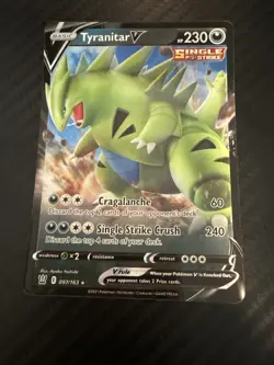 Tyranitar V 097/163 Battle Styles NM Ultra Rare Pokemon Card - Image 1