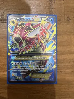Pokemon Mega Gyarados EX XY Breakpoint Holo Full Art Ultra Rare Card 115/122 - Image 1