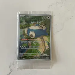 Pokemon TCG Snorlax SVP051 S&V 151 ETB Black Star Promo Card New Sealed - Image 1
