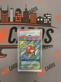 Pokemon Card PSA 5 Gem Mint Magikarp & Wailord GX 161/181 Team Up - Image 1