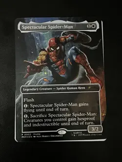 Spectacular Spider-Man (Borderless) Marvel's Spider-Man Foil MTG CARD Only - Image 1