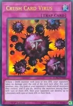 Crush Card Virus - LCKC-EN046 - Ultra Rare - 1st Edition NM Yugioh Legendary Col - Image 1