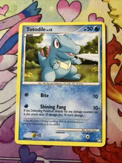 Totodile - 106/123 - Pokemon Mysterious Treasures 2007 - Common Card MP - Image 1