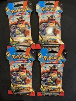 Pokemon Mega Evolution Trading Card Game BRAND NEW, Sealed Four (4) Packs - Image 1