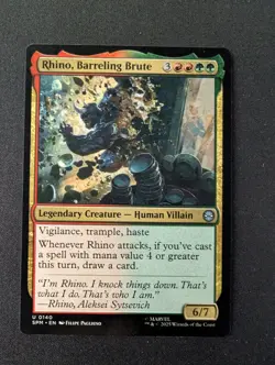 RHINO, BARRELING BRUTE #140 MTG Marvel's Spider-Man - Image 1
