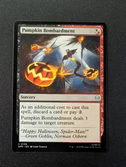 PUMPKIN BOMBARDMENT #139 MTG Marvel's Spider-Man - Image 1