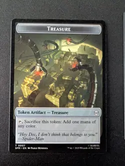 HUMAN CITIZEN 4 // TREASURE 7 MTG Marvel's Spider-Man Tokens - Image 2