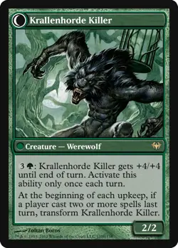 MTG Magic the Gathering 4x Wolfbitten Captive (Playset) Dark Ascension NM - Image 2