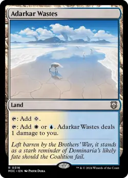 Adarkar Wastes 316 MTG Commander M3C Rare NP - Image 1