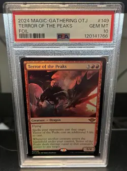 2024 MTG OTJ Terror Of The Peaks Foil #149 PSA 10, PSA Pop 2 - Image 1