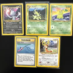 Pokemon Neo Genesis Vintage WOTC Cards Bundle - Image 1