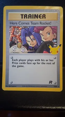Here Comes Team Rocket! 15/82 Celebrations: Classic Collection Holo Pokemon TCG - Image 1