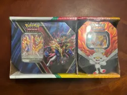 2022 Pokemon 2-Pack Legends of Galar Tins Zamazenta V/ Cinderace V Pokemon Cards 820650100543 - Image 1