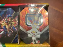 2022 Pokemon 2-Pack Legends of Galar Tins Zamazenta V/ Cinderace V Pokemon Cards 820650100543 - Image 3