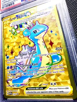 2024 POKEMON SVP EN LAPRAS Ex TERAPAGOS Ex ULT-PRM COLL. PSA 9 MINT - Image 2