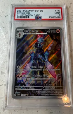 Pokemon Ceruledge 197/191 Illustration Rare Pokemon Surging Sparks PSA 9 Mint - Image 1