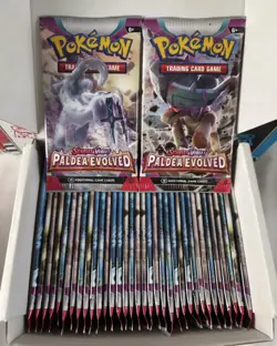 Pokemon Paldea Evolved "booster box" 👀 Lot 36x Sealed Booster Packs ‼ TCG SV02 - Image 1