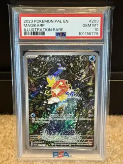 Pokemon Magikarp Paldea Evolved Illustration Rare #203 PSA 10 Gem Mint - Image 1