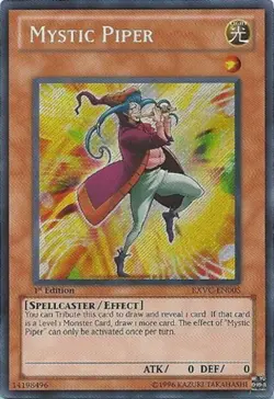 Mystic Piper - EXVC-EN005 - Secret Rare - Unlimited Edition PL/MP Yugioh Extreme - Image 1