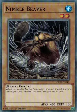 Nimble Beaver - CIBR-EN040 - Common - 1st Edition NM Yugioh Circuit Break - CIBR - Image 1