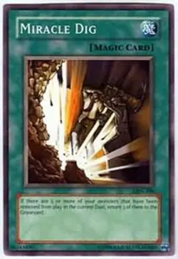 Miracle Dig - LON-100 - Common - Unlimited Edition LP Yugioh Labyrinth of Nightm - Image 1