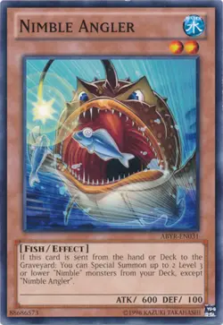 Nimble Angler - ABYR-EN031 - Common - Unlimited Edition NM Yugioh Abyss Rising - - Image 1
