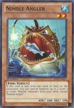 Nimble Angler - ABYR-EN031 - Common - 1st Edition NM Yugioh Abyss Rising - ABYR - Image 1