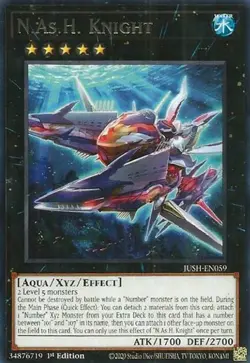 N.As.H. Knight - JUSH-EN059 - Rare - 1st Edition NM Yugioh Justice Hunters - JUS - Image 1