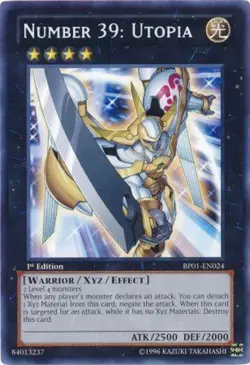 Number 39: Utopia - BP01-EN024 - Rare - 1st Edition LP Yugioh Battle Pack: Epic - Image 1
