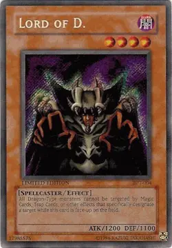 Lord of D. - BPT-004 - Secret Rare - Limited Edition HP Yugioh 2002 Collectible - Image 1