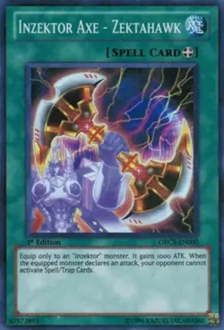 Inzektor Axe - Zektahawk - ORCS-EN000 - Super Rare - Unlimited Edition NM Yugioh - Image 1