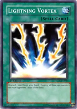 Lightning Vortex - SD5-EN030 - Common - 1st Edition PL/MP Yugioh Starter Deck Ca - Image 1