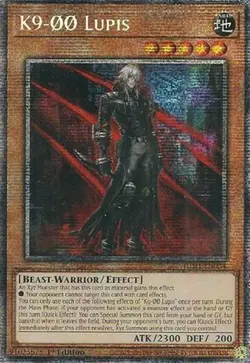 K9-00 Lupis - JUSH-EN034 - Starlight Rare - 1st Edition NM Yugioh Justice Hunter - Image 1