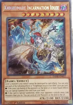 Knightmare Incarnation Idlee - DANE-EN017 - Secret Rare - 1st Edition NM Yugioh - Image 1