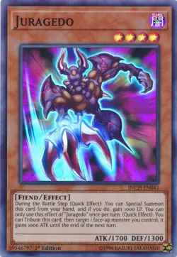 Juragedo - INCH-EN041 - Super Rare - 1st Edition NM Yugioh The Infinity Chasers - Image 1