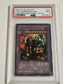 PSA 9 The Last Warrior From Another Planet LON-077 1st Edition Yugioh FADED Mint - Image 2