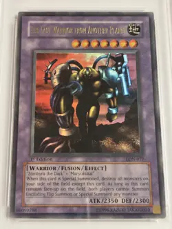 PSA 9 The Last Warrior From Another Planet LON-077 1st Edition Yugioh FADED Mint - Image 3