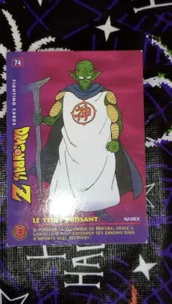 Carte Dragon Ball Z Fighting Cards n° 74 Dbz Panini Kamisama Tout Puissant - Image 1
