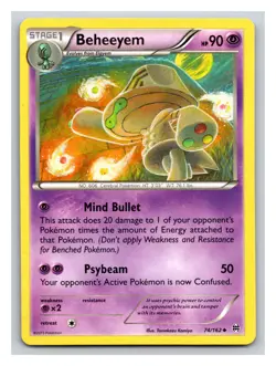 Beheeyem 74/162 PL - XY Breakthrough Pokemon Card - Tomokazu Komiya Art PP7 - Image 1