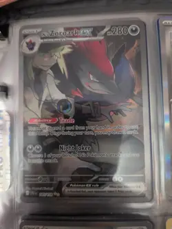 Pokemon TCG N's Zoroark EX Holo Card 185/159 Sv09: Journey Together - Image 2