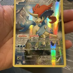Keldeo XY118 XY Black Star Promo Full Art Holo Card - Image 4