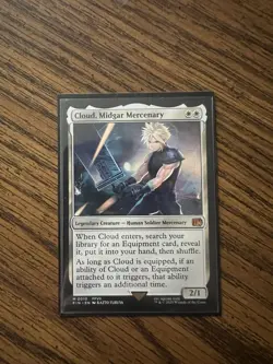 Magic: The Gathering Final Fantasy Cloud Midgar Mercenary Card Non Foil - Image 1