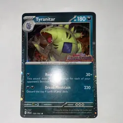 Tyranitar - 135/193 Pokemon Paldea Evolved Premium Collection Stamped Promo Card - Image 1