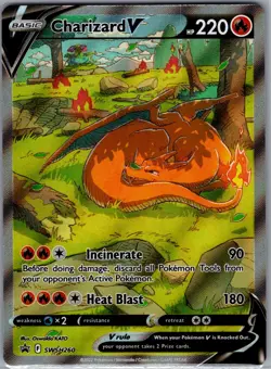 Charizard V SWSH260 SWSH: Sword & Shield Promo Cards - Pokemon Card - NM - Image 1