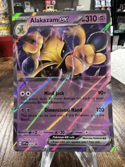 Alakazam EX 050 Scarlet & Violet Promo Holo Card No Star Variant Error - Image 1