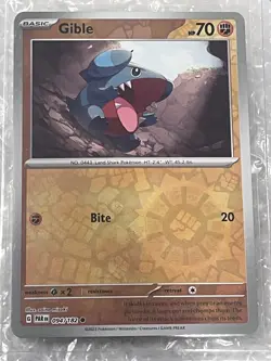 SV04: Paradox Rift 094/182 Gible Reverse Holo NM Pokemon TCG Card - Image 1