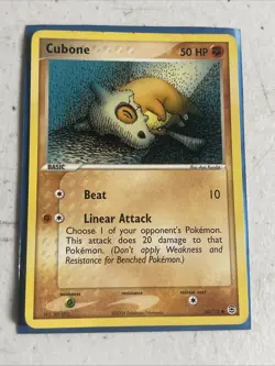 Cubone 60/112 FireRed & LeafGreen Non-Holo Pokemon Card TCG - Image 1