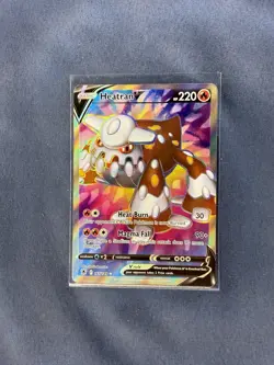 Pokemon TCG Heatran v Astral Radiance Holo Full Art Ultra Rare Card 165/189 - Image 1