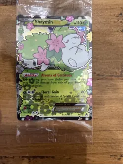 Pokemon TCG Shaymin-EX XY Black Star Promos Holo Card XY148 NM Still In Wrap - Image 3
