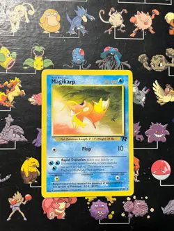 MAGIKARP - 47/82 - Team Rocket - Pokemon Card - MP - LOW INK ERROR (MAGENTA) - Image 1